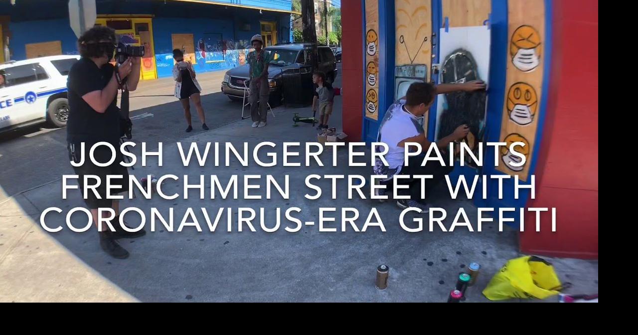Watch as artist Josh Wingerter brings coronavirus-era graffiti to ...