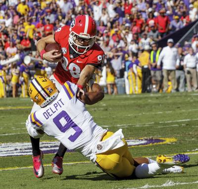 Foiled Fake Field Goal Fromm Struggles Doom Georgia In Loss To Lsu Lsu Theadvocate Com
