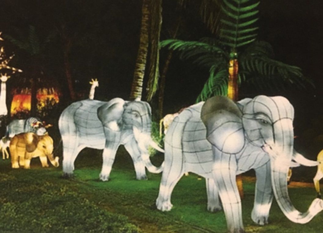 Audubon Zoo's new holiday lights display will offer festive elephants