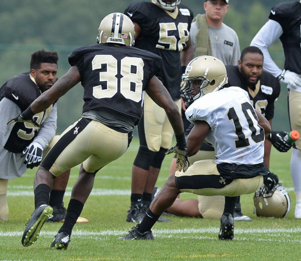 Brees held out as precaution, Cooks makes big plays in Saints' scrimmage _lowres