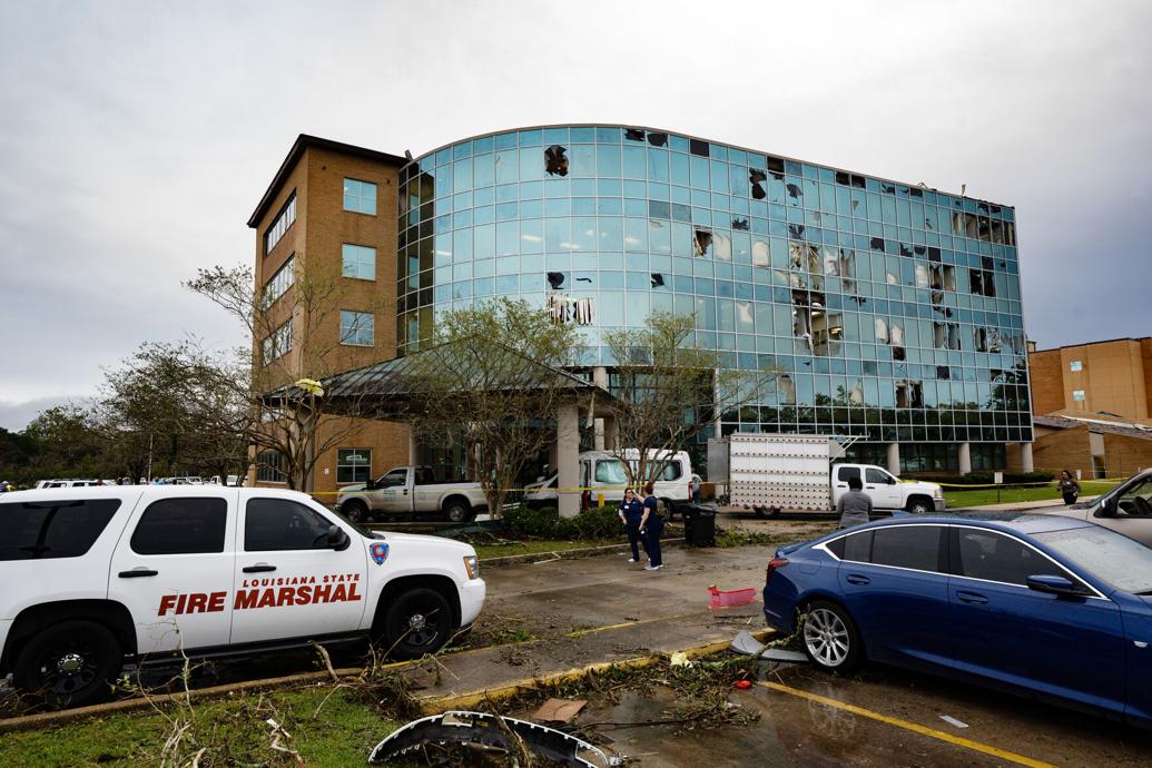 Path of destruction following tornadoes in New Iberia Photos