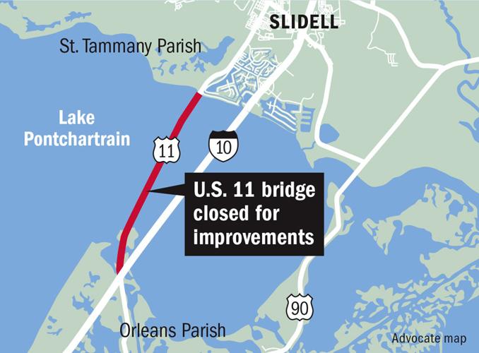 First vehicle bridge across Lake Pontchartrain getting extensive