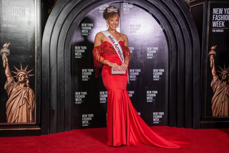 red carpet dress designers Louisiana designer closes NYFW show with Regan Hutsell RD-11.11.24 Color:Teak Rustic Easter Collection - Fresh Haute couture