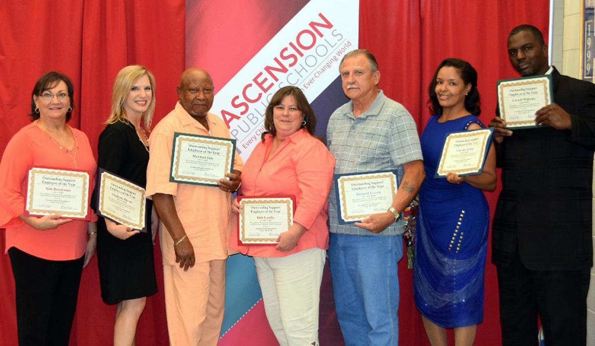Ascension Parish School Board honors 2017 Support Employees of the Year