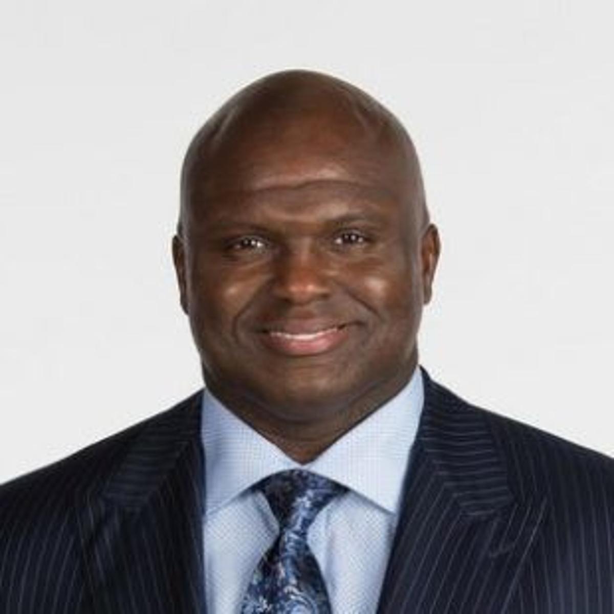 ESPN Monday Night Football commentator Booger McFarland is seen