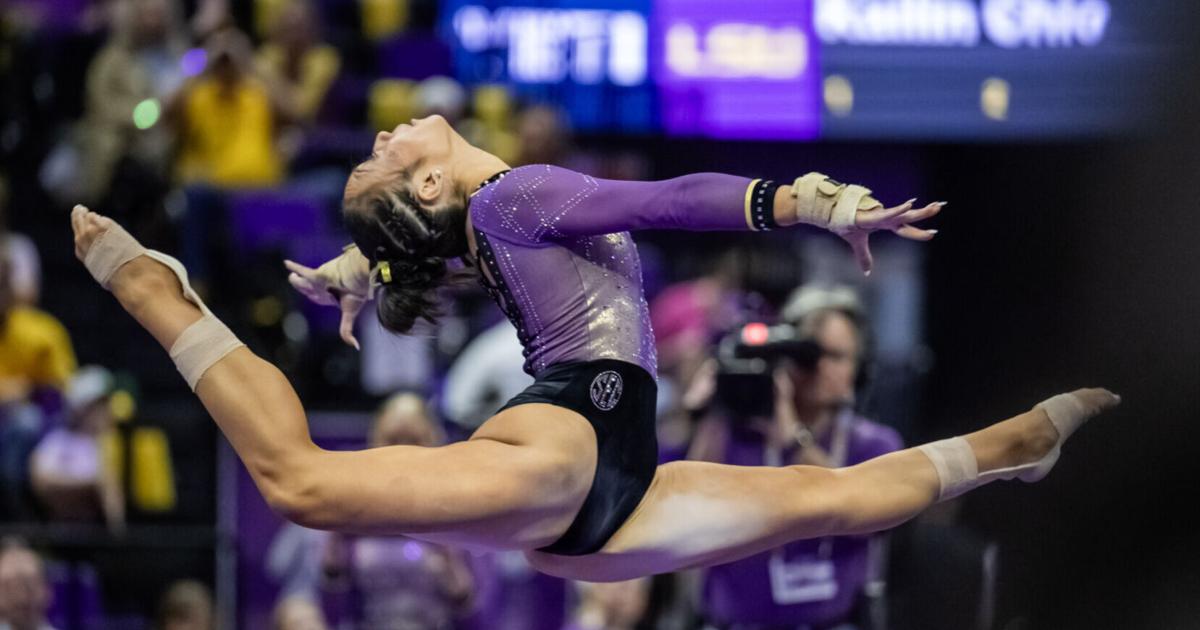 Photos: LSU Gymnastics rises above Alabama behind Chio’s perfect 10