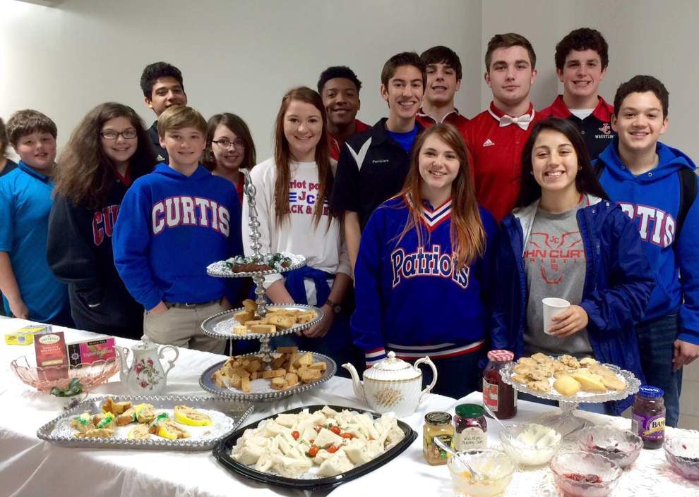 John Curtis Christian School geography students savor high tea _lowres