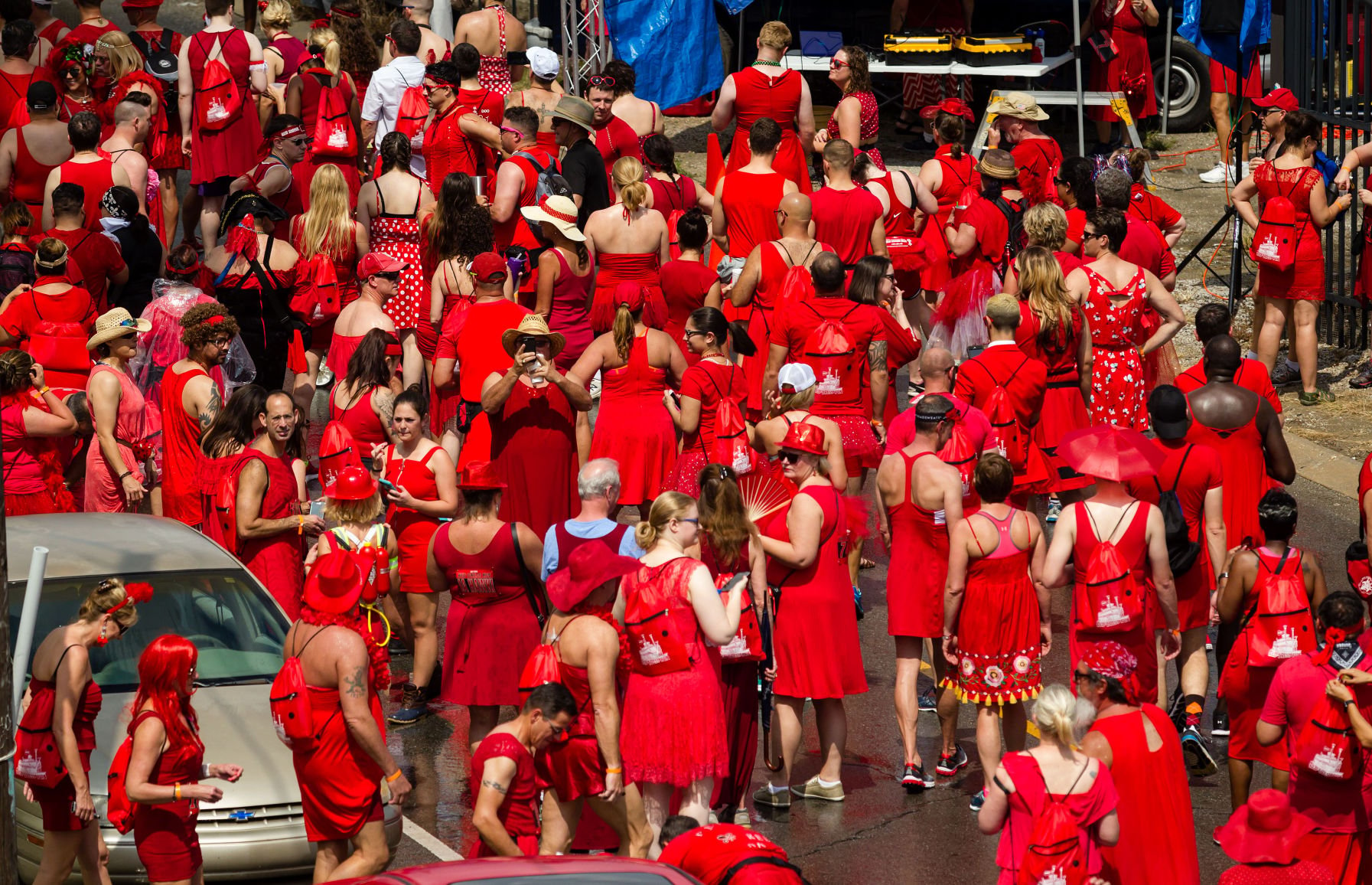 Red Dress in New Orleans