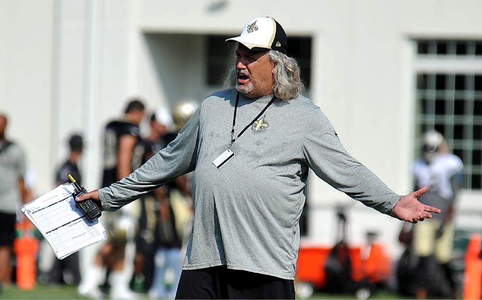 Saints' Drew Brees, Joe Vitt and Rob Ryan participate in the ALS Ice Bucket challenge _lowres