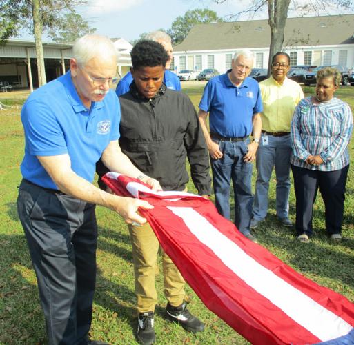 Natalbany Middle School holds ceremony for new flag Livingston