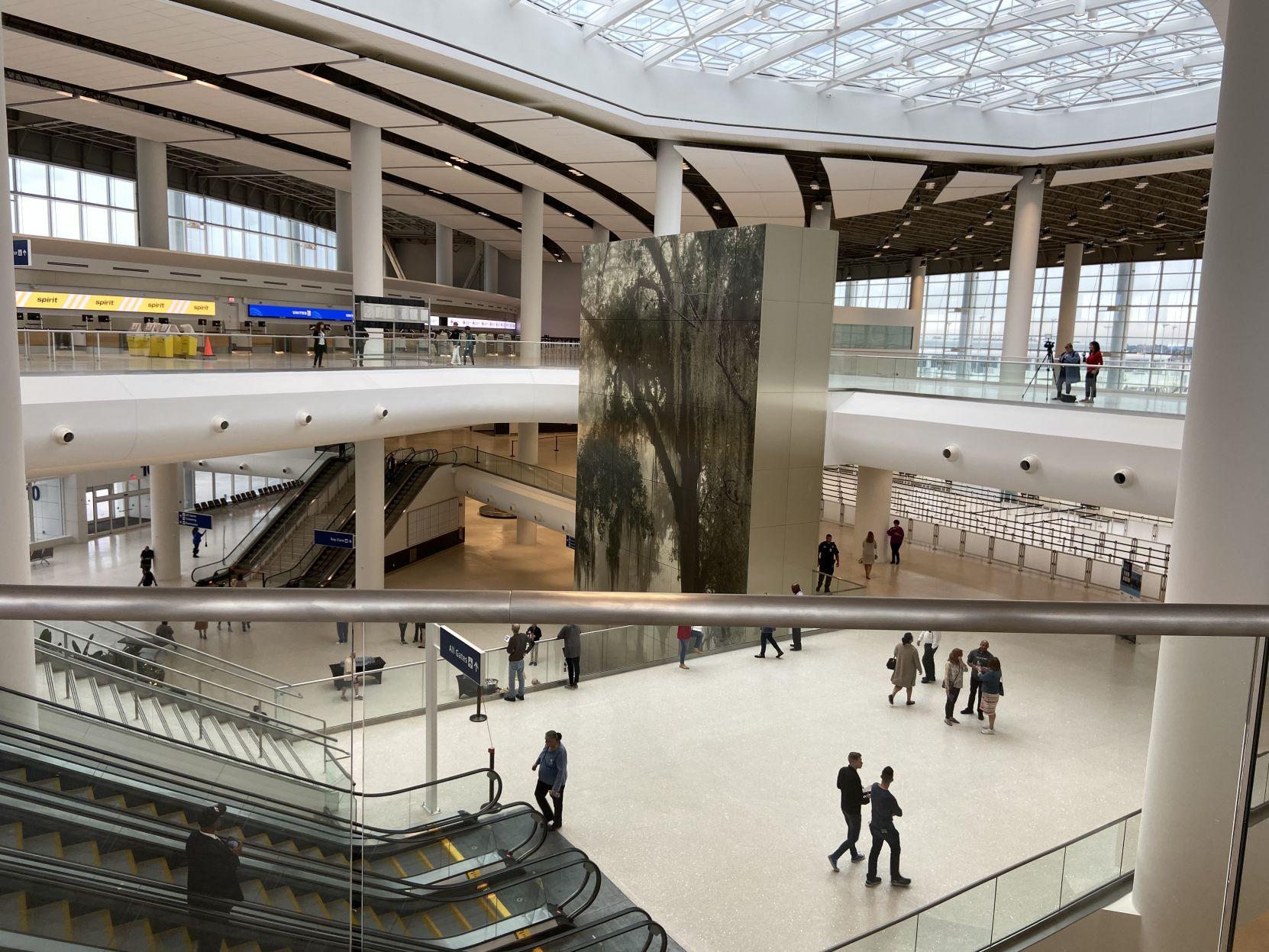 Our Views For the New Orleans airport new terminal, a gleaming debut