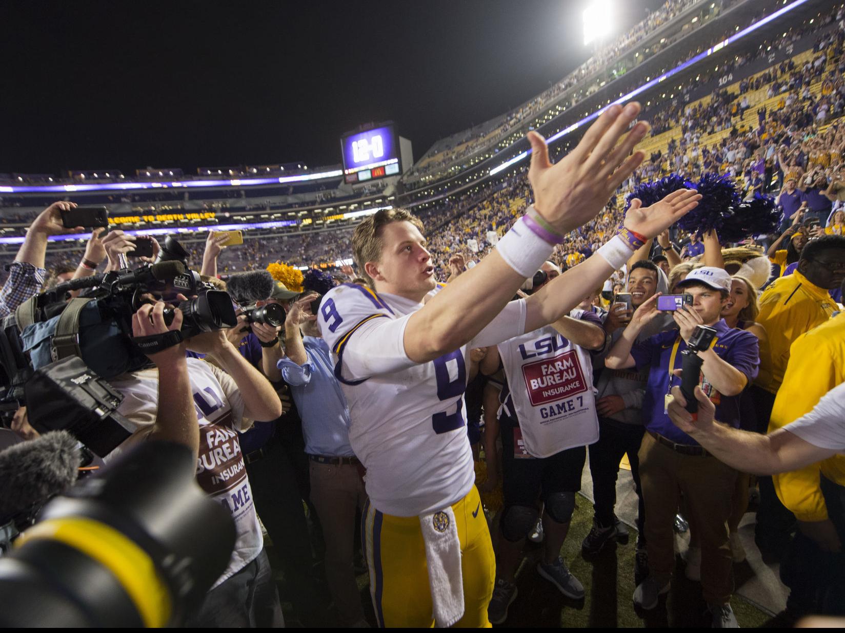 LSU Quarterback Joe Burrow Celebrates Louisiana With Burreaux