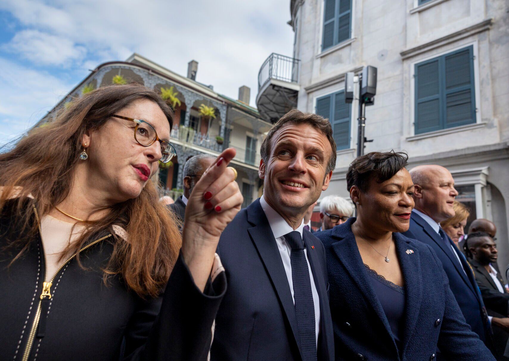 Emmanuel Macron walks the French Quarter, gets down to business in New Orleans visit
