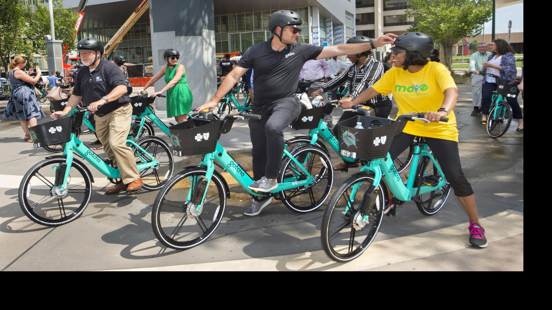 Photos: Program & ride serve as official kickoff for Baton Rouge's new Gotcha bike-sharing system