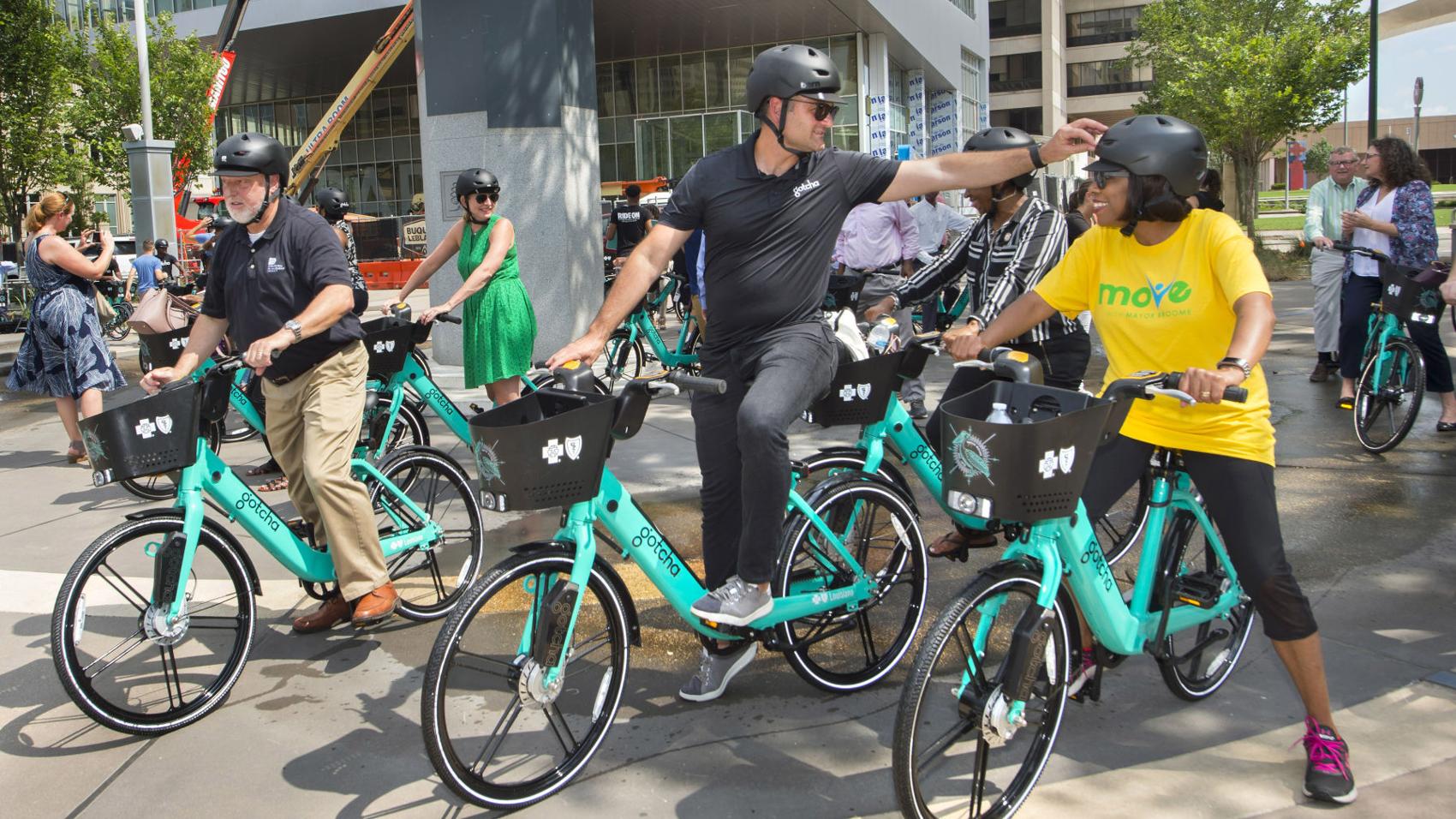 Photos: Program & ride serve as official kickoff for Baton Rouge's new Gotcha bike-sharing system