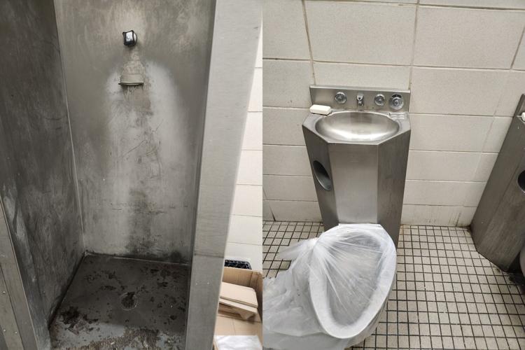 Central booking bathroom EBR parish prison