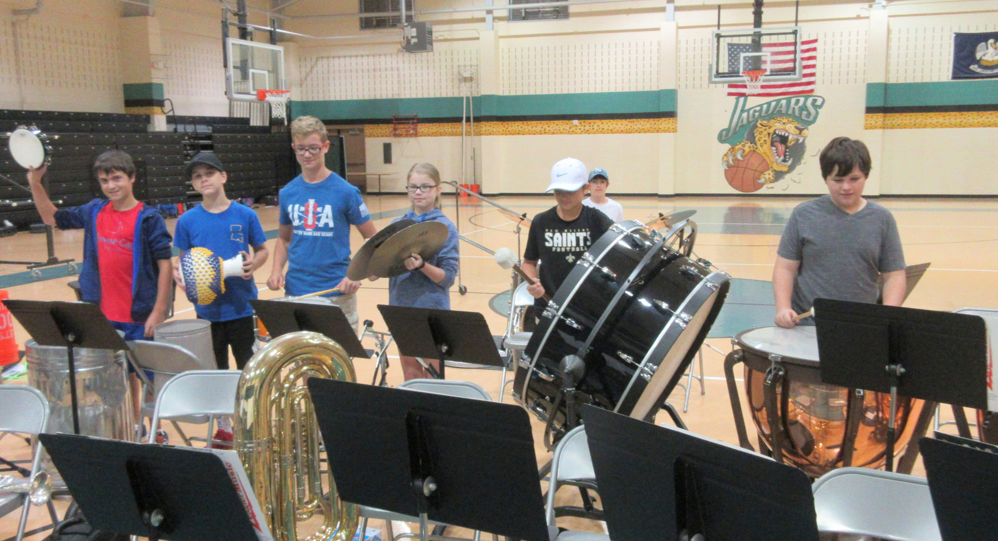 Seventh and eighth graders get in tune at summer band camp