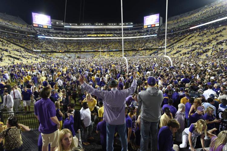 Lsu Fined 5000 For Fans Storming Onto The Field After Victory Over Ole Miss Lsu