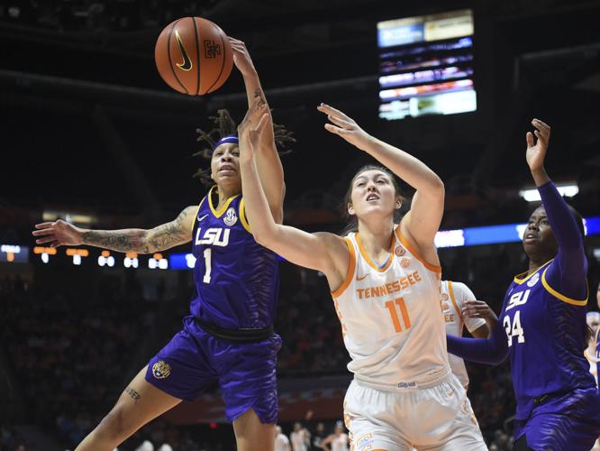 LSU women hold off Tennessee's secondhalf push to earn road win, No. 2