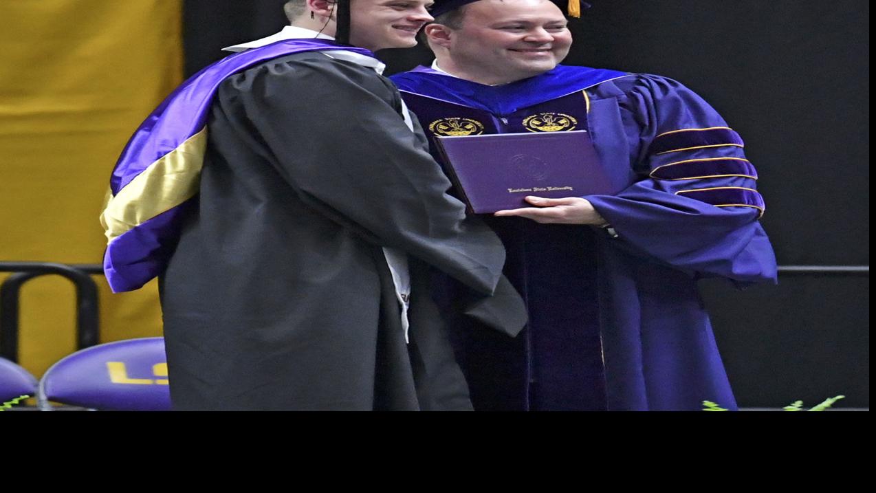 Photos: Joe Burrow now has a master's degree -- and a Heisman -- as he graduates from LSU