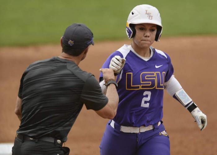 LSU softball player Sahvanna Jaquish just keeps adding to her record