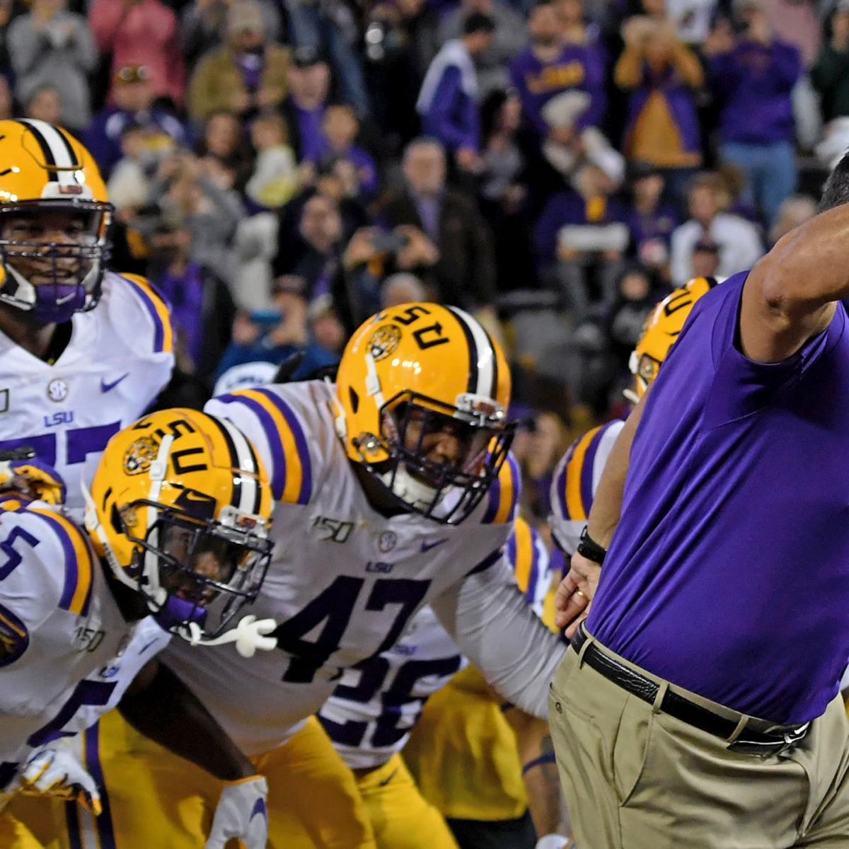 Lsu S Bowl Projections Still Point Toward Peach But Cfp Drop