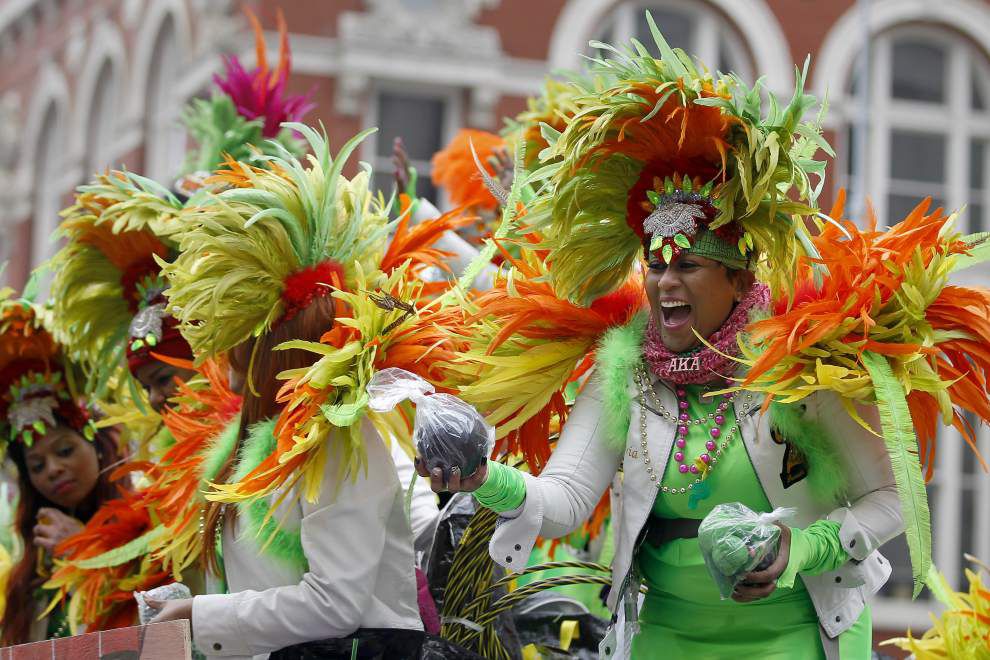 Photos: Krewe of Zulu features quirky floats and highly sought after ...