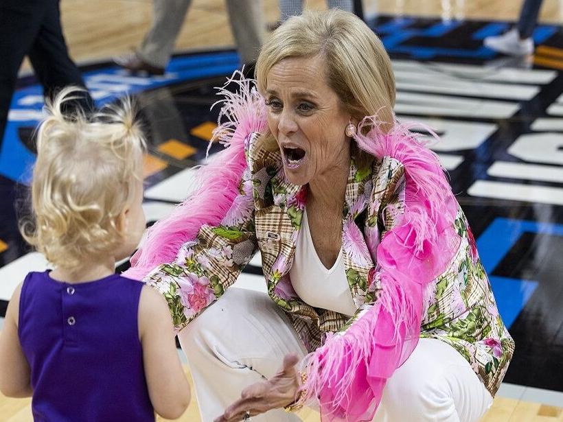 LSU Women's Basketball Coach Kim Mulkey Wears Wild Courtside Outfits