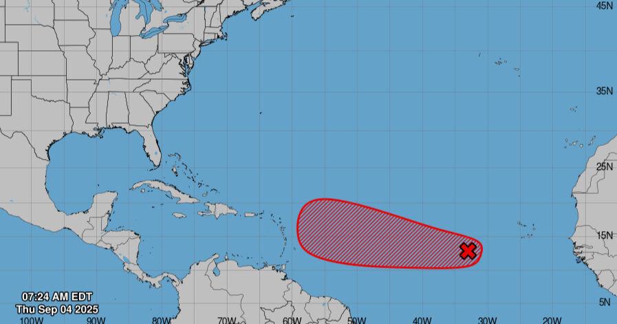 Tropical wave churning toward Caribbean will soon become Gabrielle, hurricane forecasters say