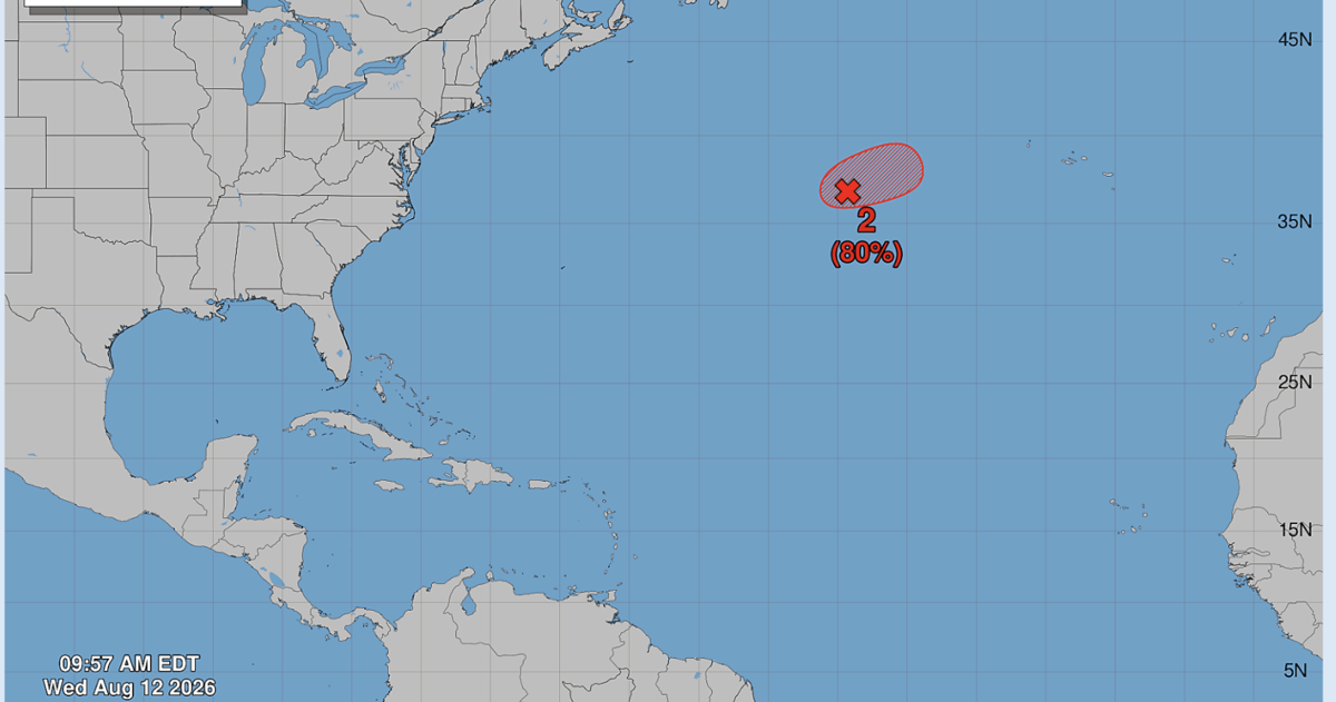Tropical Storm Cristobal forms in north Atlantic, expected to be ...