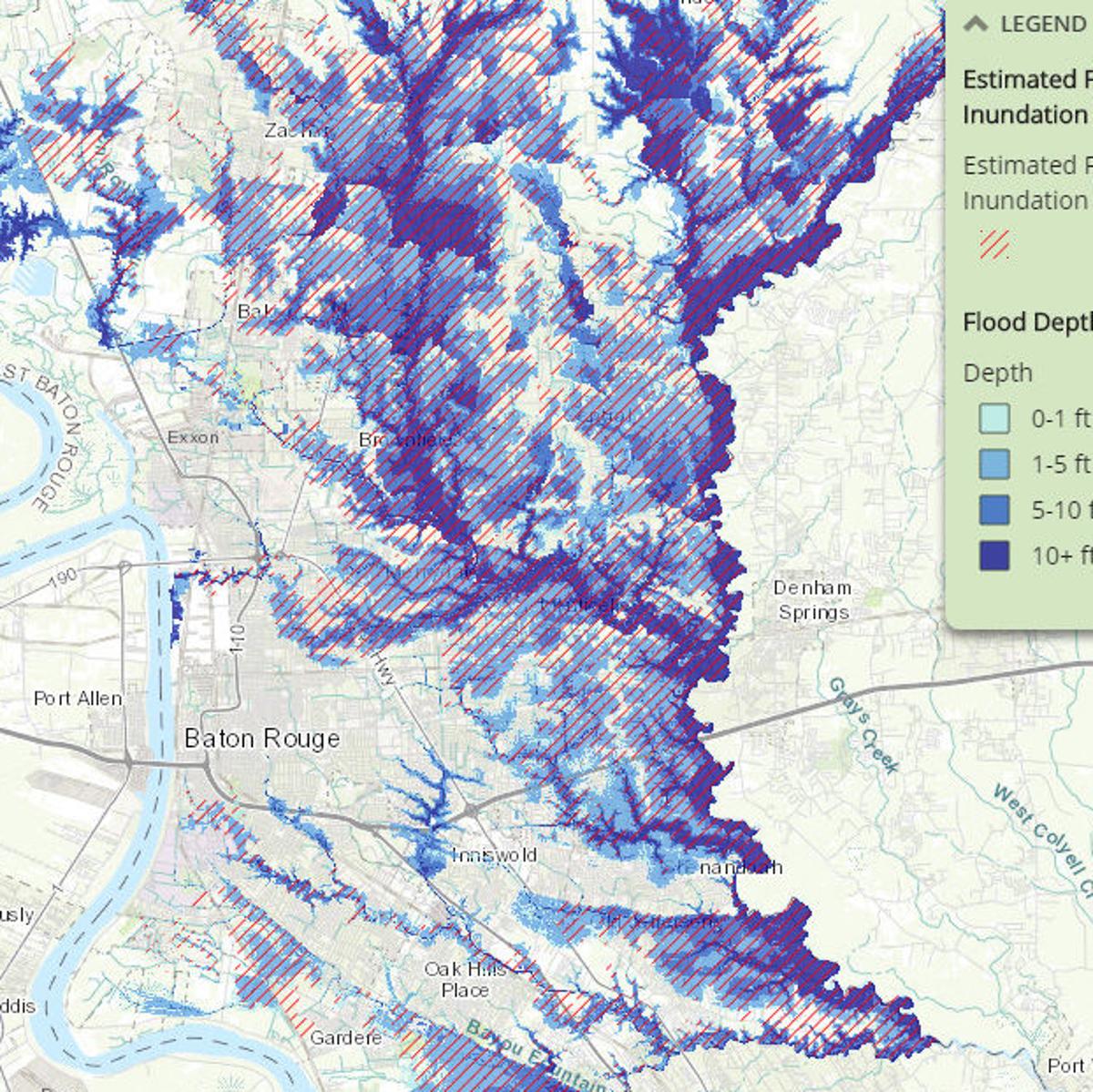 Interactive See Just How High Floodwaters Rose Across East Baton