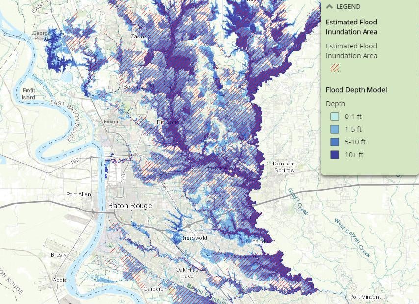 Map of Baton Rouge, Louisiana - GIS Geography