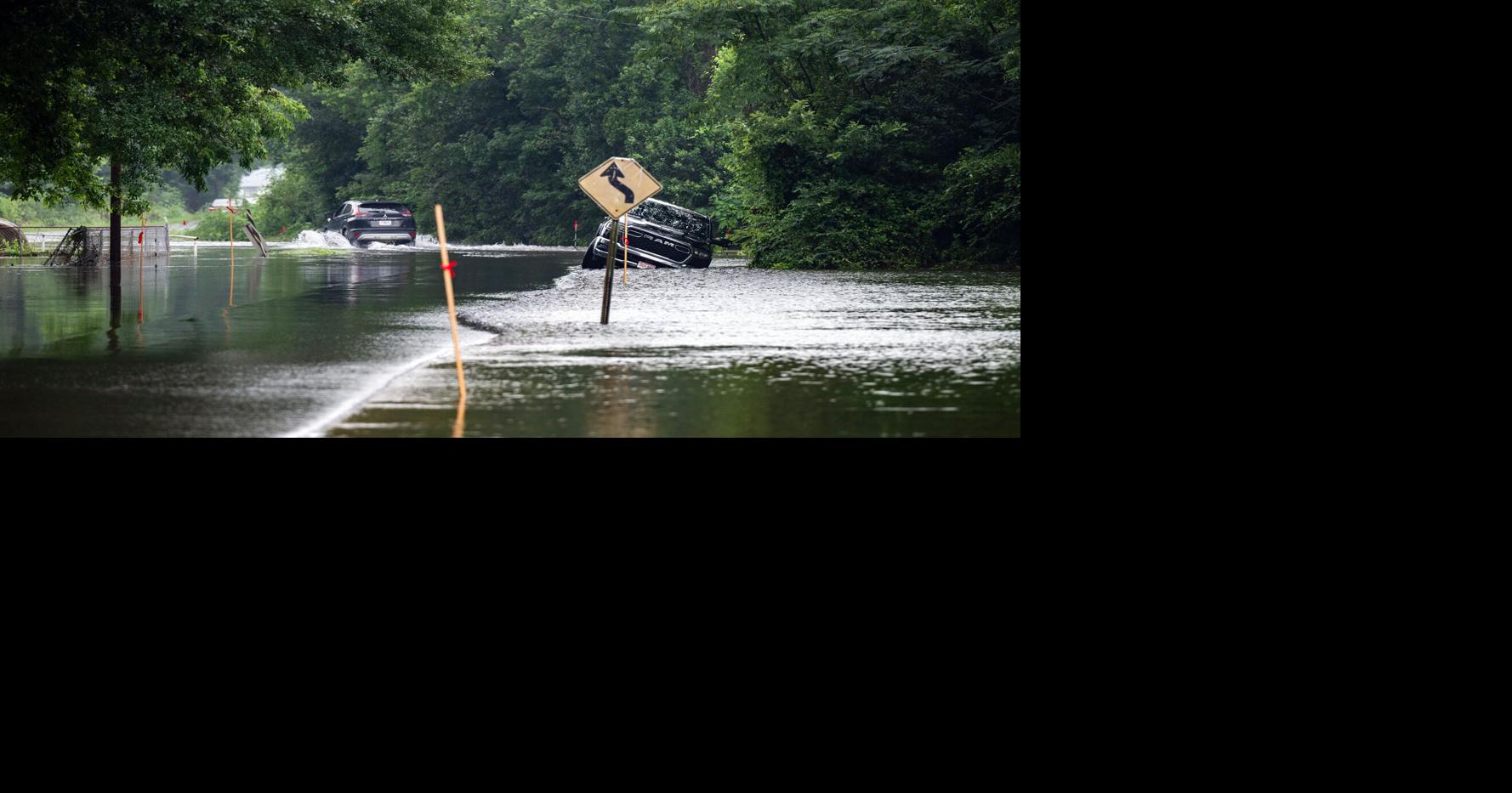 Post-storm floods dampen Father's Day