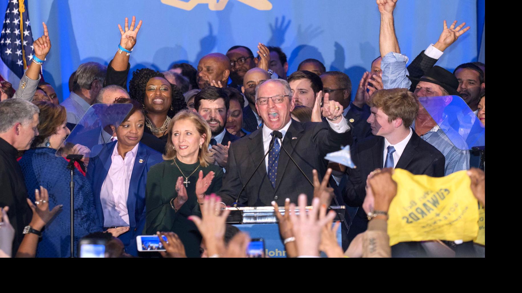 Photos: John Bel Edwards celebrates win in governor's race; Eddie Rispone thanks supporters