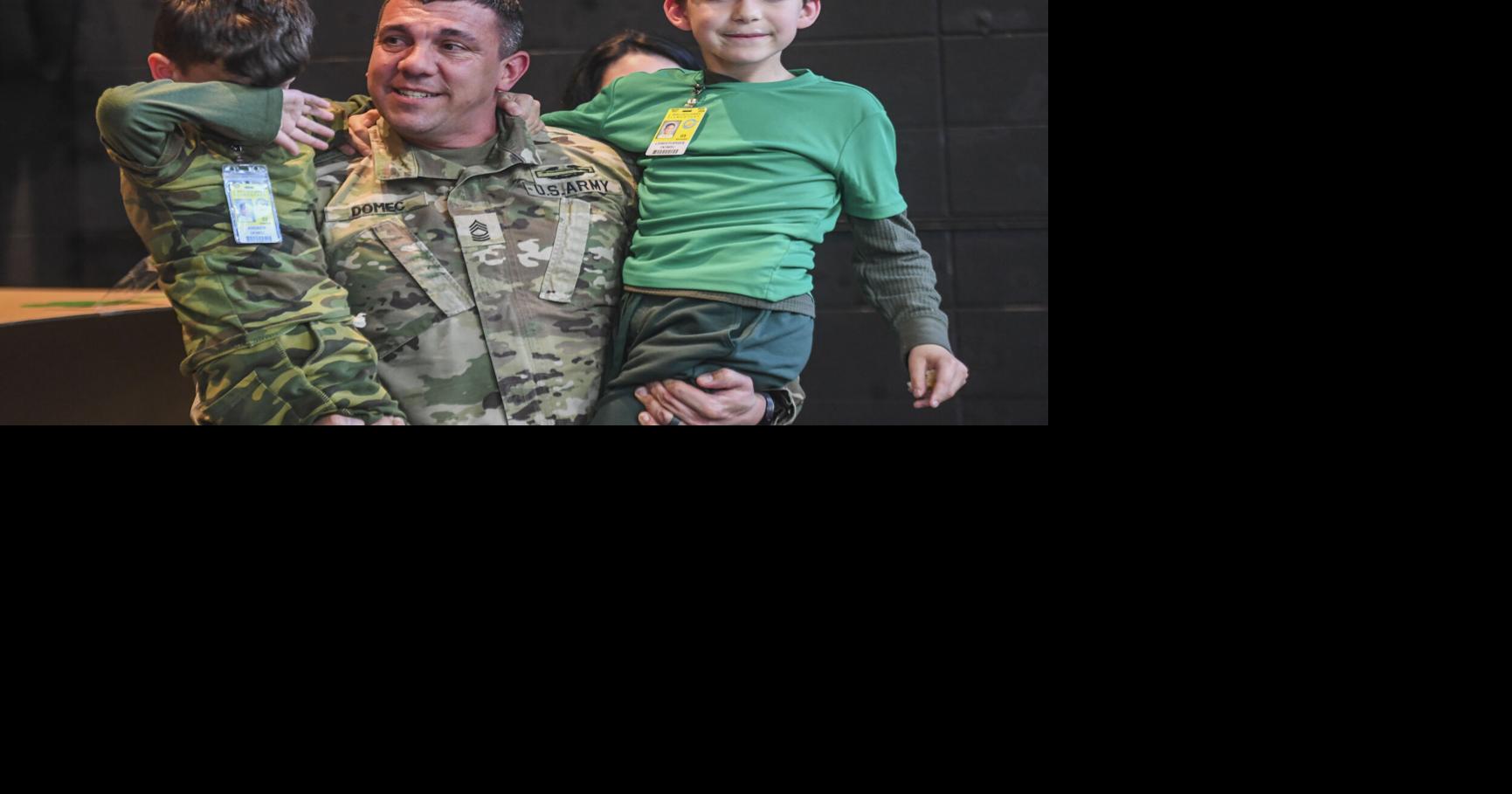 Lafayette dads surprise kids in emotional reunion after yearlong deployment: ‘Just ready to be home’