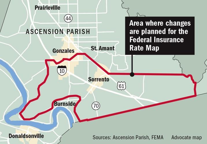 Ascension Parish Property Map Proposed Floodways South Of Gonzales Prompt Attempt To Reopen Appeals For  New Flood Maps | News | Theadvocate.com