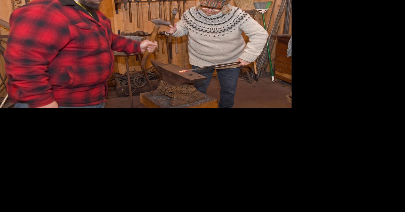 Ich habe zwei Tage mit einem Schmied aus Louisiana in der Schmiede ...
