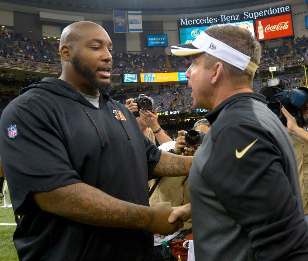 Saints honor Cincinnati Bengals defensive tackle Devon Still and his daughter, Leah, in Sunday's game _lowres