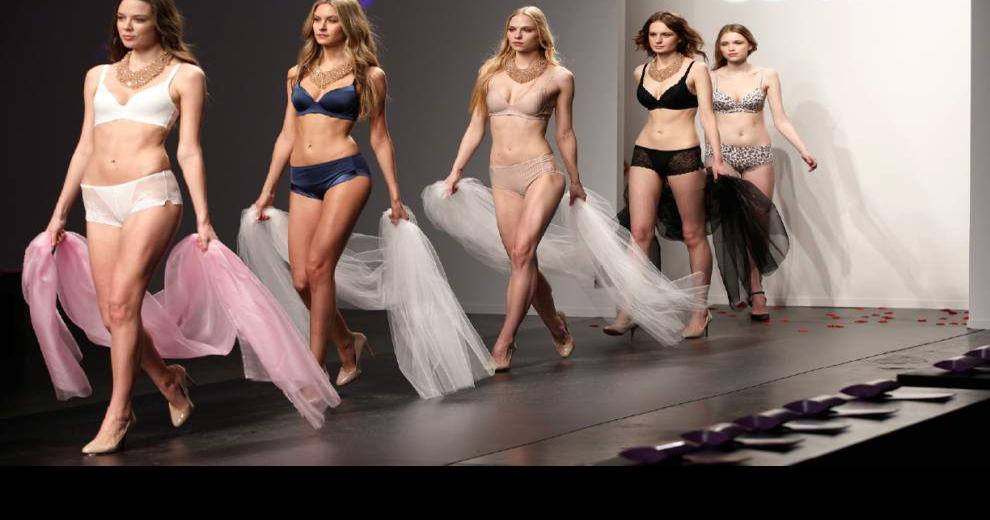 Spanx models strut the runway in shapewear at pre-New York Fashion Week  show