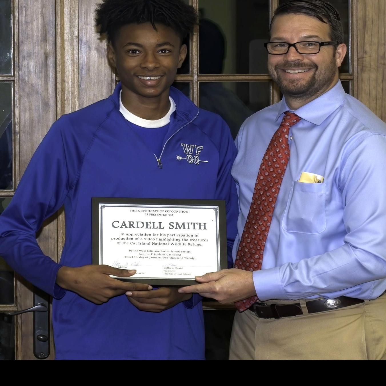 West Feliciana High School Sophomore Recognized For Work On