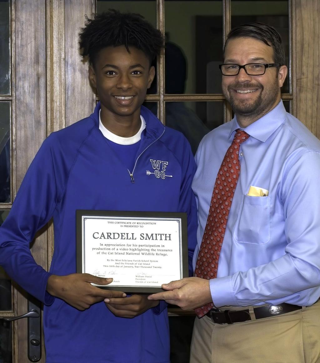 West Feliciana High School Sophomore Recognized For Work On