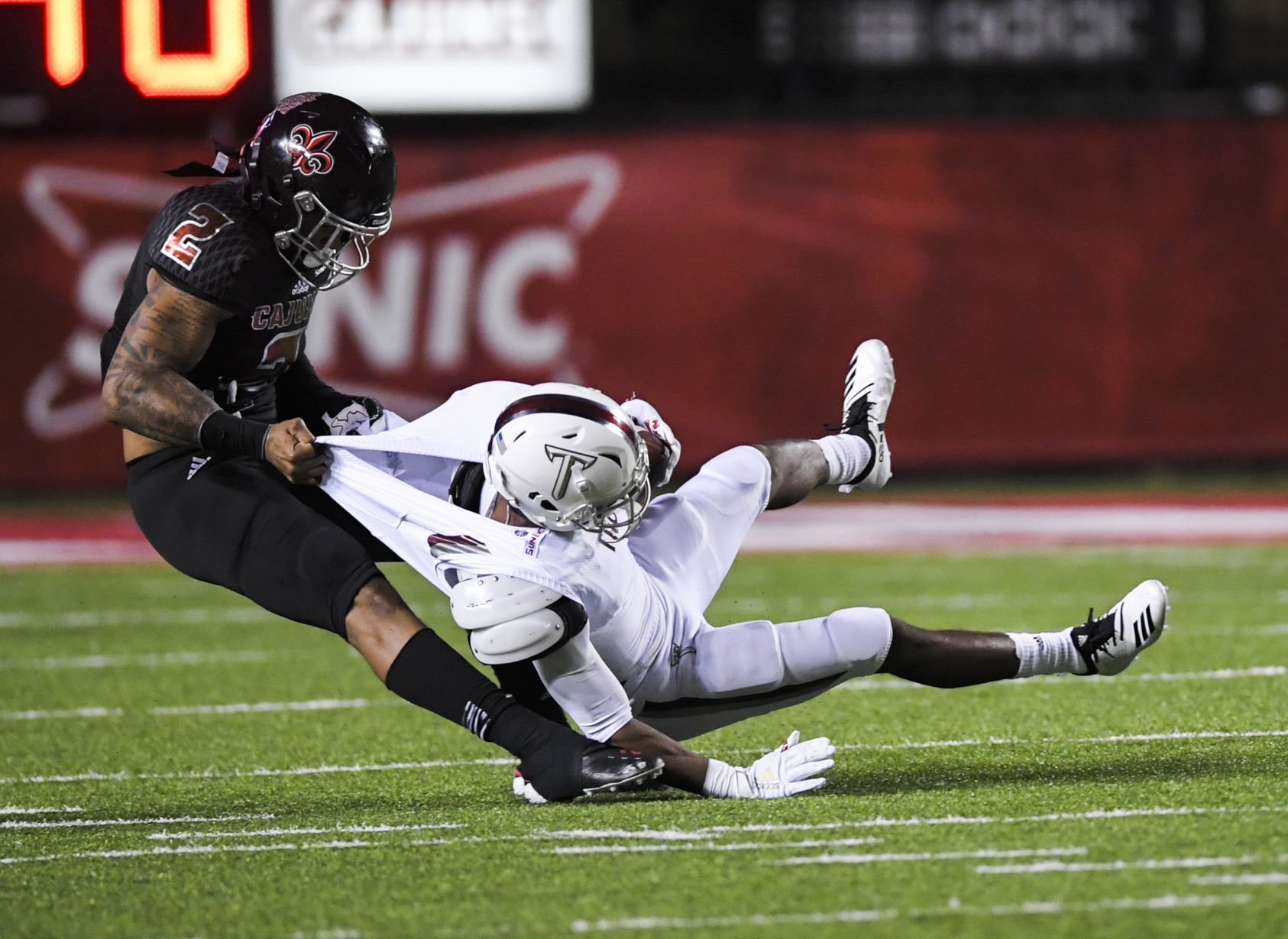 UL Literally Blacked Out Visiting Troy Trojans In Blowout Win From ...