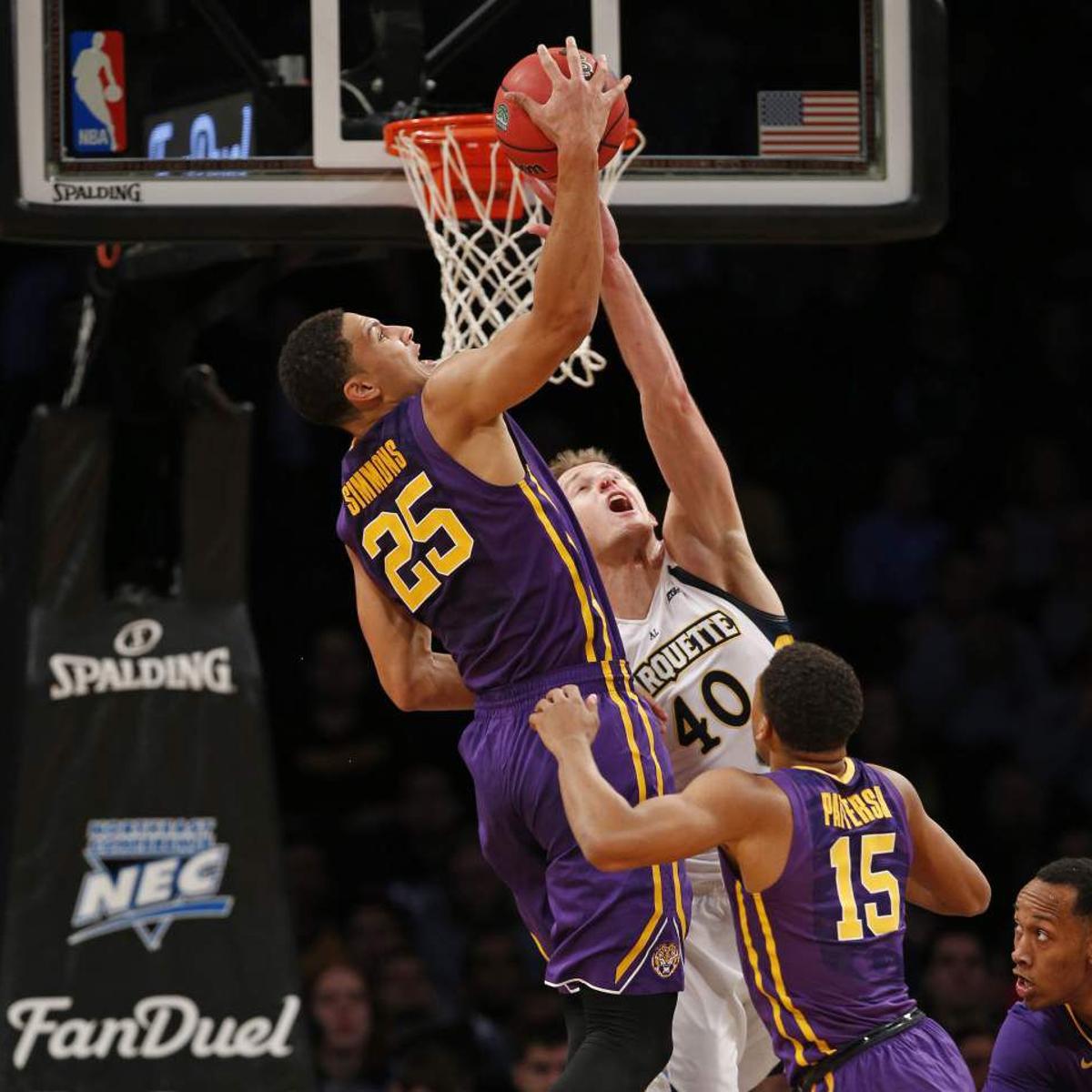 Marquette Nips Lsu As Tigers Ben Simmons Golden Eagles Henry