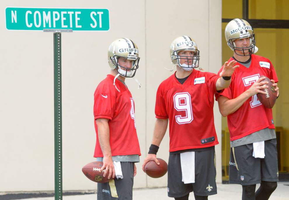 Why Saints coach Sean Payton put a 'Compete Street' sign at practice facility _lowres