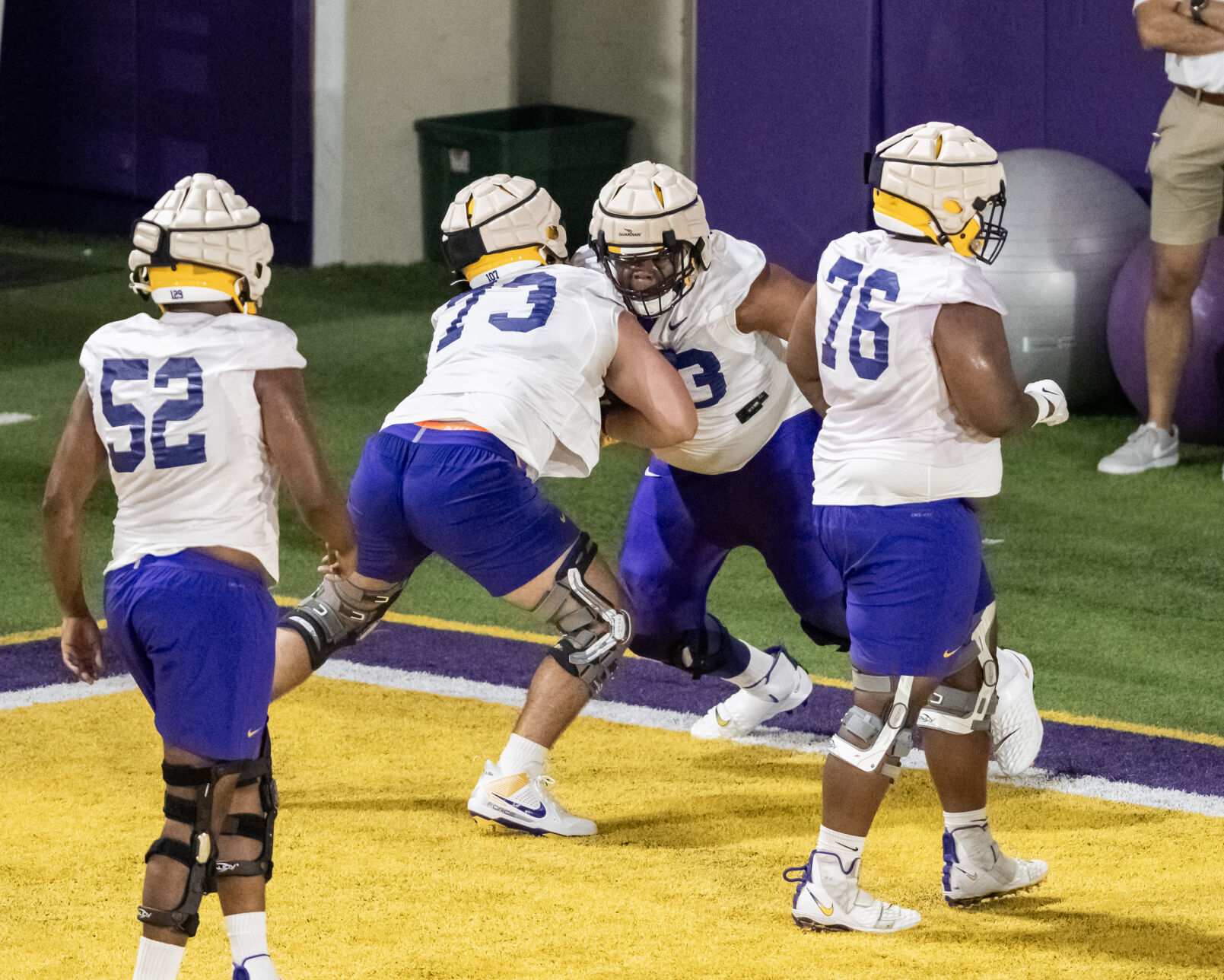 LSU freshman Lance Heard to get reps with firstteam offensive line vs