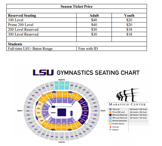 LSU set to raise price of gymnastics tickets by as much as 60 percent