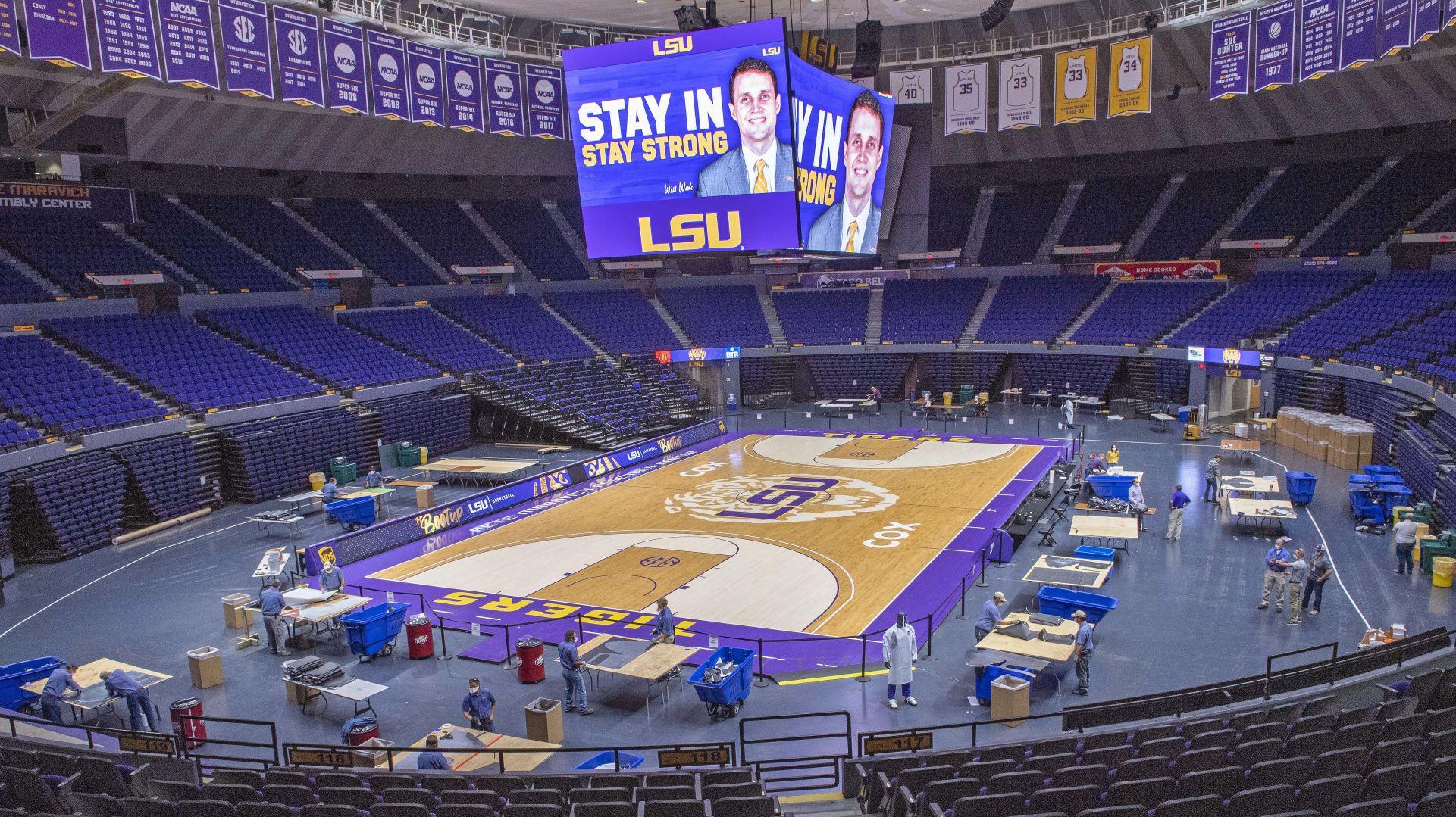 Photos LSU's PMAC turns into a temporary PPE production facility Photos