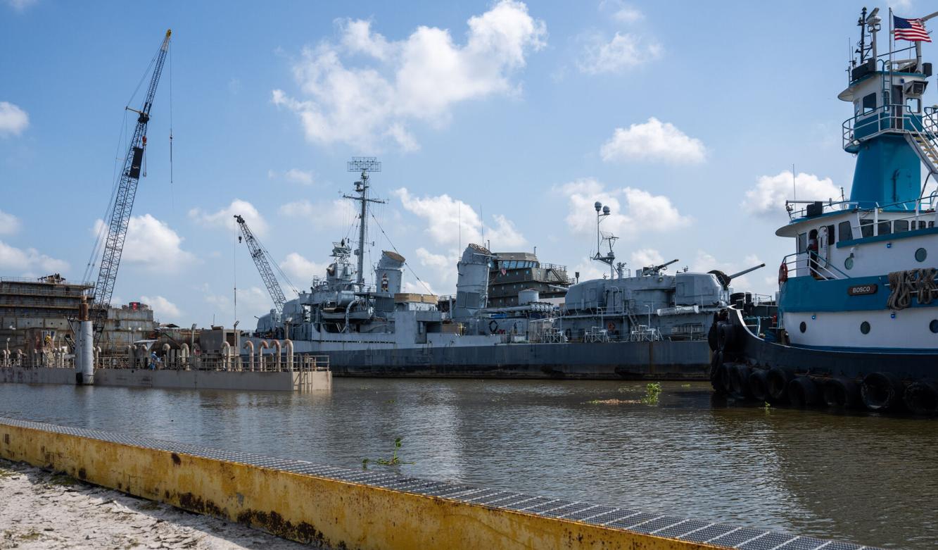 The USS Kidd, Baton Rouge's WWII ship, is getting repaired ...