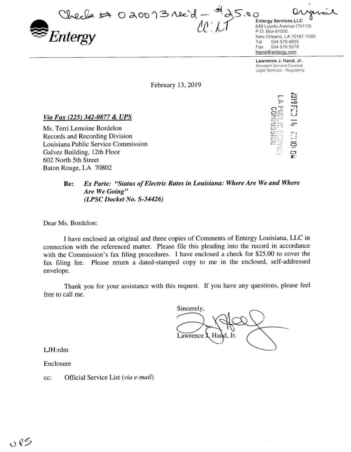 Entergy Comments On Electric Rates Theadvocate Com