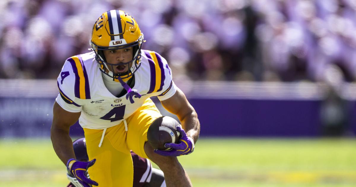 LSU lost one of its top wide receivers to an ankle injury vs ...